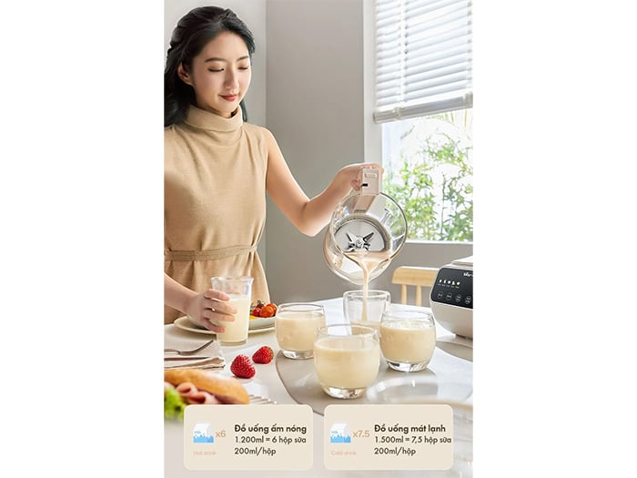 Máy làm sữa hạt đa năng Bear PBJ-D08T1