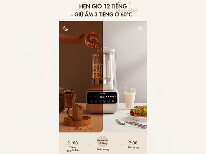 Máy làm sữa hạt đa năng Bear PBJ-D08T1