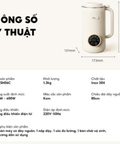 Máy làm sữa hạt Bear SB-SH06C - 600ml