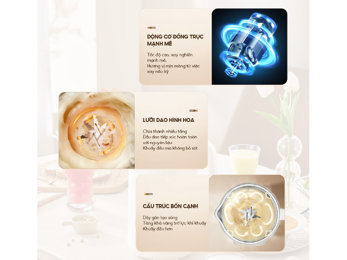 Máy làm sữa hạt Bear SB-SH09Q 1 lít