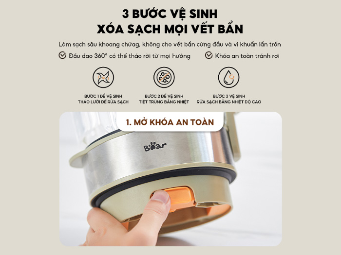 Máy làm sữa hạt Bear SB-SH17V 1.75 lít