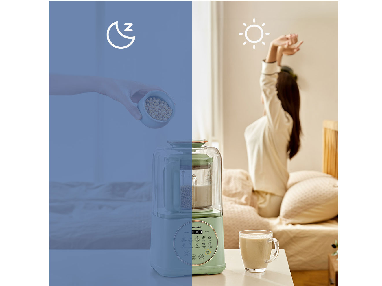 Máy làm sữa hạt Comfee CBL-50HGBHA0 - 1 lít