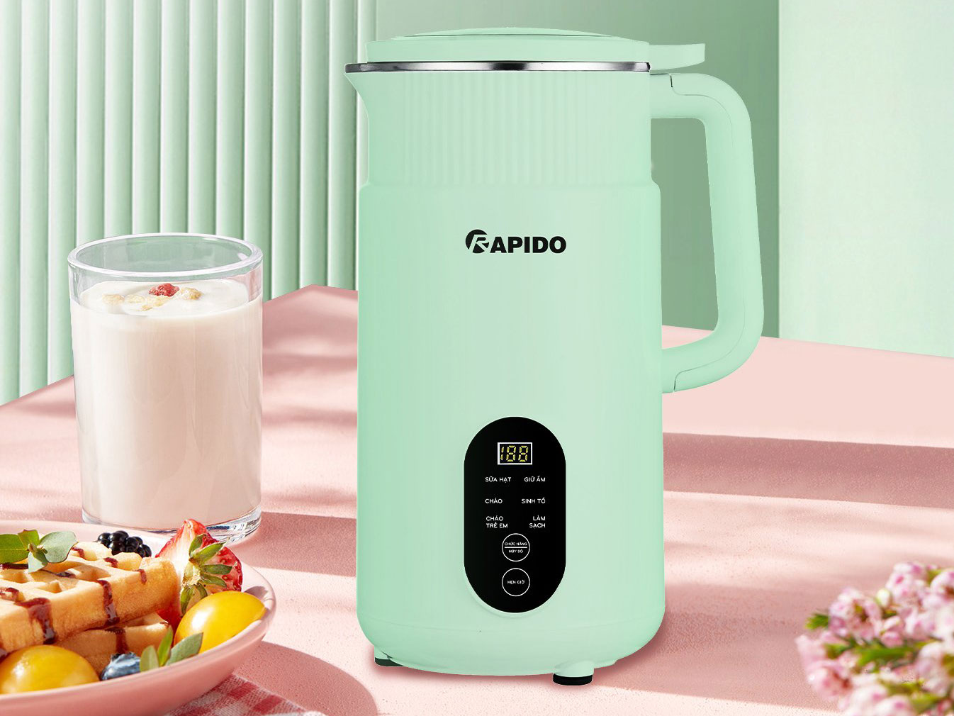 Máy làm sữa hạt mini Rapido RHB-500DG