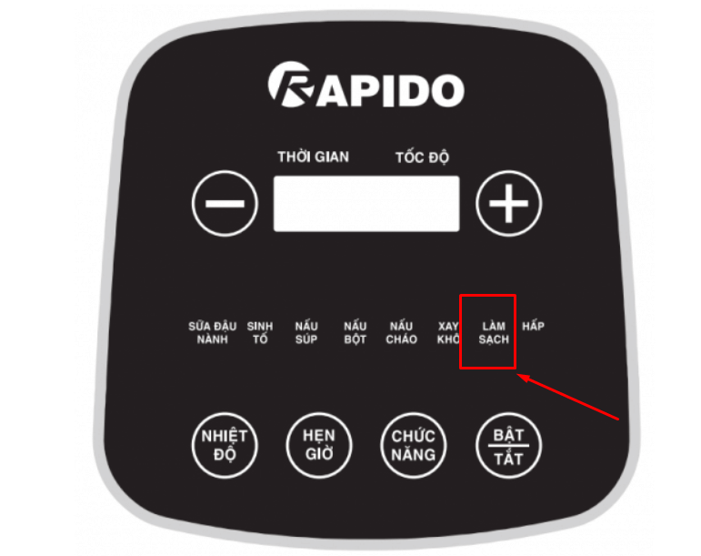 Máy làm sữa hạt Rapido RHB 800D vệ sinh dễ dàng chỉ với 1 nút bấm Máy làm sữa hạt Rapido RHB 800D vệ sinh dễ dàng chỉ với 1 nút bấm