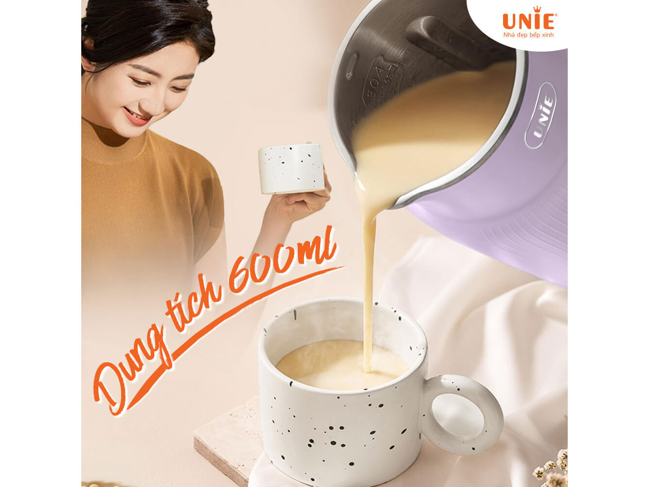 Máy làm sữa hạt UNIE UMB08