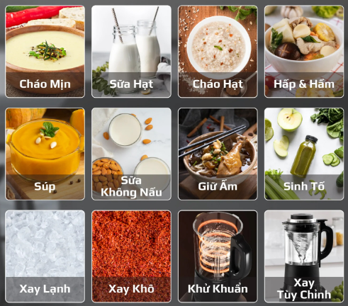 Olivo CB20 được tích hợp 12 chế độ nấu giúp bạn chế biến được nhiều món ăn ngon