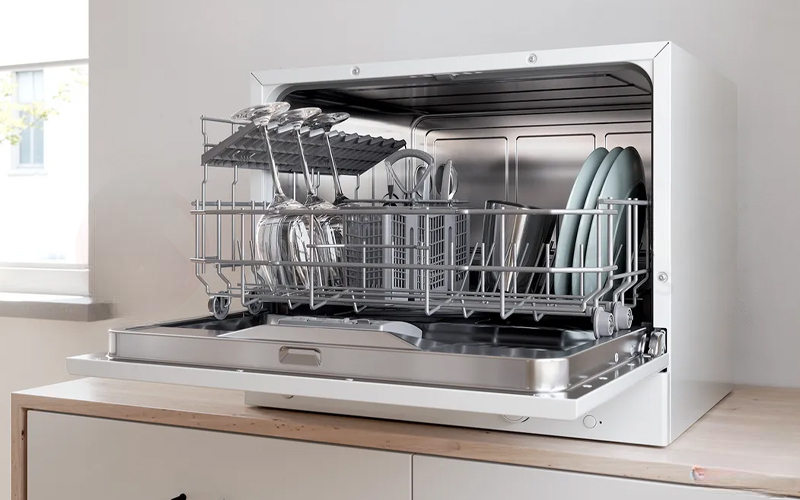 Máy rửa bát mini để bàn Bosch SKS62E32EU Serie 4 6 bộ