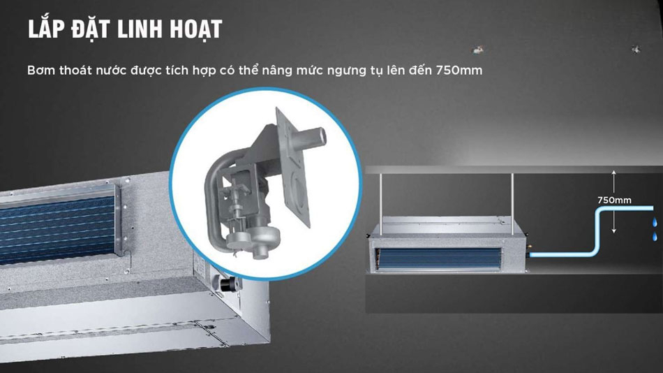 Điều hòa nối ống gió Midea 60000btu MTB-60HRN1 dễ dàng vệ sinh Điều hòa nối ống gió Midea 60000btu MTB-60HRN1 dễ dàng vệ sinh