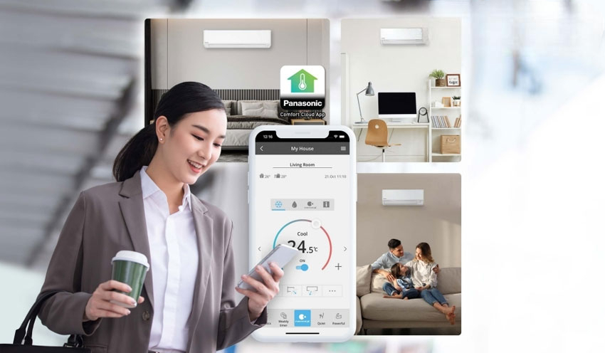 Điều khiển đa vùng qua ứng dụng Comfort Cloud