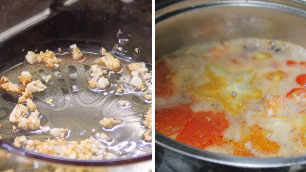 Bước 2 Nấu canh chua Canh chua tôm nấu khế