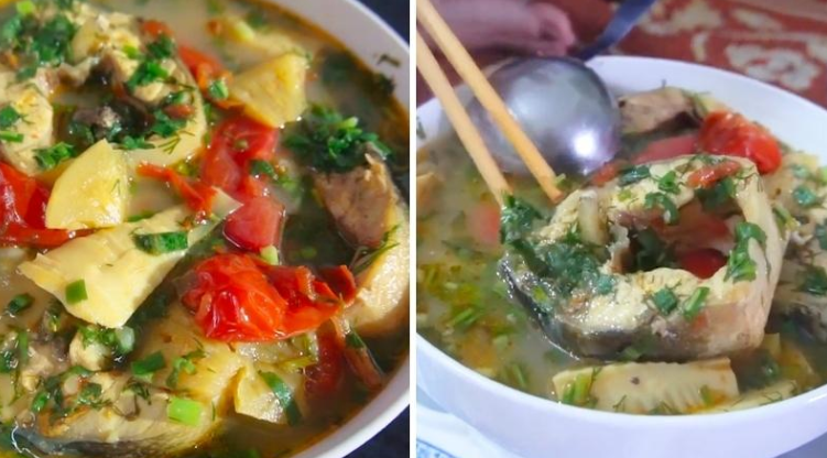 Bước 6 Thành phẩm Canh chua cá tầm