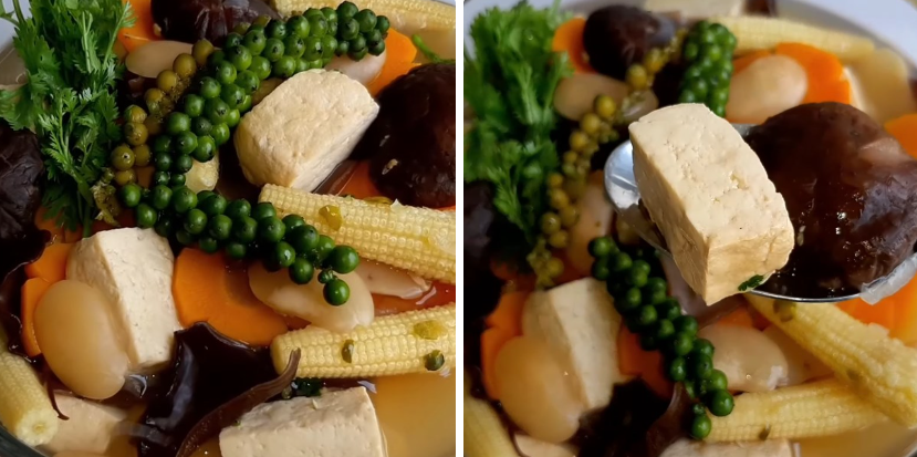 Bước 4 Thành phẩm Đậu hũ hầm tiêu xanh