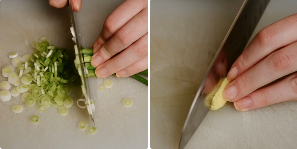 Sơ chế nguyên liệu súp