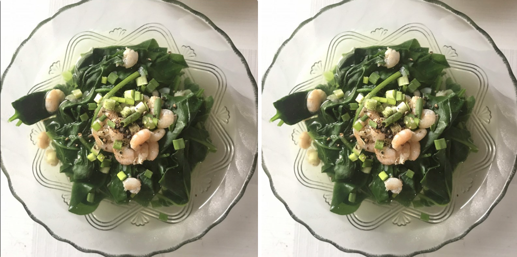 canh mồng tơi nấu tép