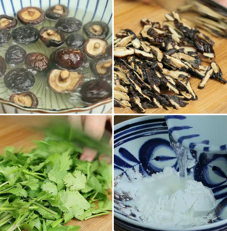 chế biến Súp trứng nấm đậu