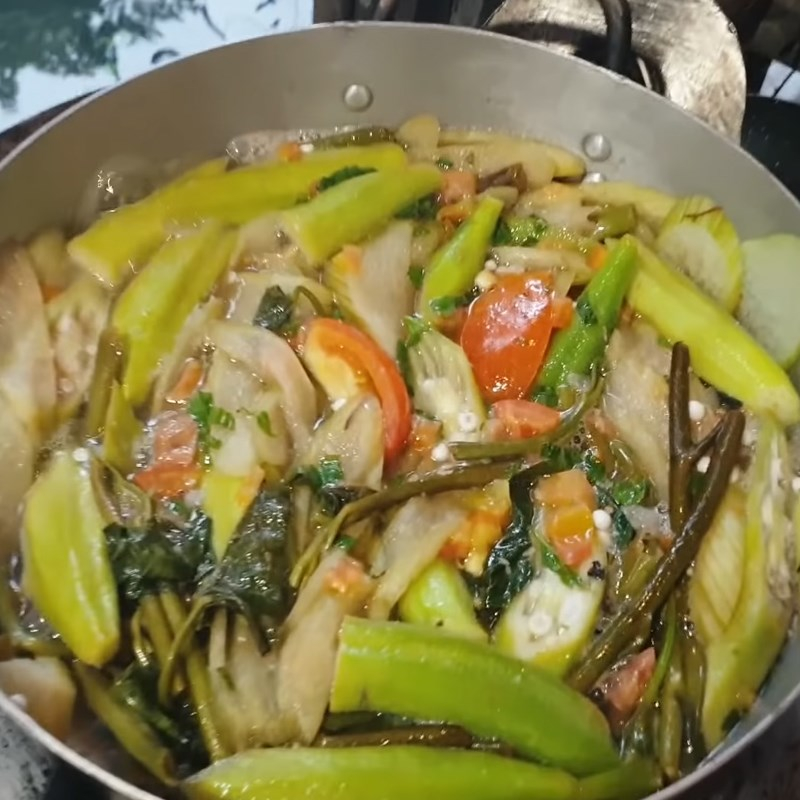 Bước 4 Thành phẩm Canh chua rau muống cá hú