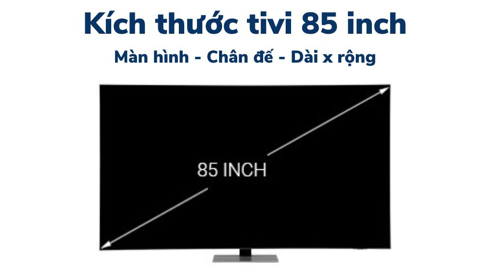 Kích Thước Tivi 85 Inch Bao Nhiêu? Kinh Nghiệm Chọn Mua Tivi 85 Inch Tốt Nhất 2025