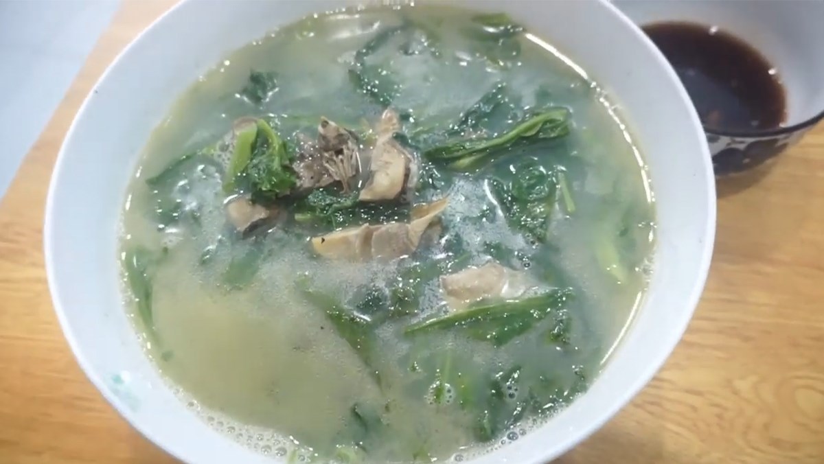 canh trai rau cải ngon mát hấp dẫn cho bữa cơm gia đình