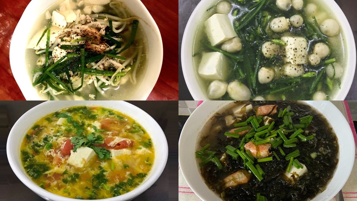 Tổng hợp 17 cách nấu canh đậu hũ non mềm mịn thơm ngon thanh đạm đơn giản