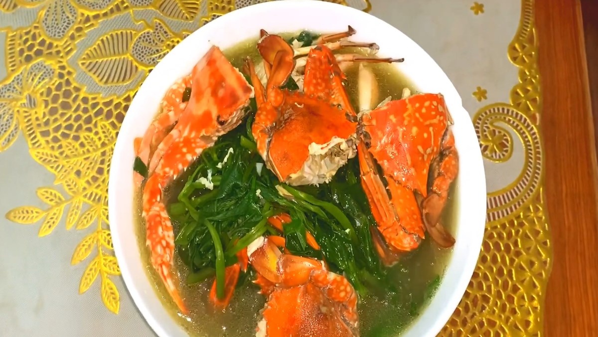 Cách nấu canh ghẹ rau muống thơm ngon, đơn giản