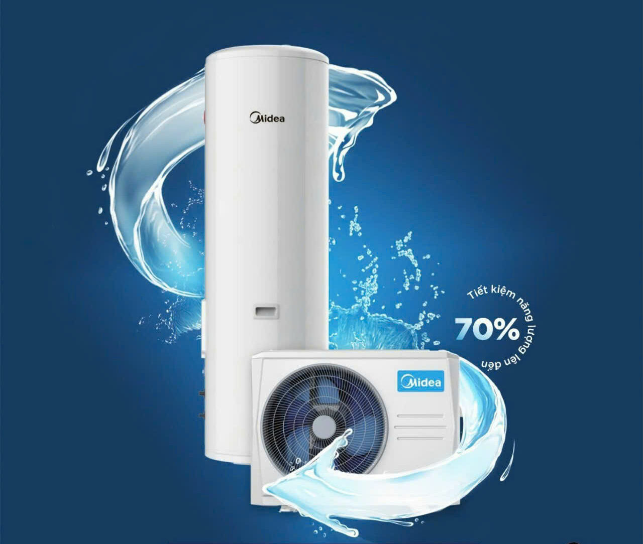 máy nước nóng bơm nhiệt công nghiệp Midea MHW-C10N1