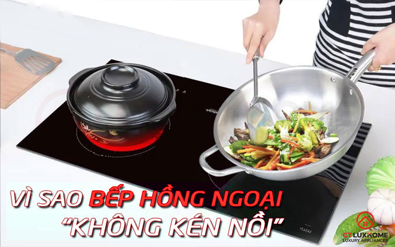 Bếp hồng ngoại có kén nồi không?