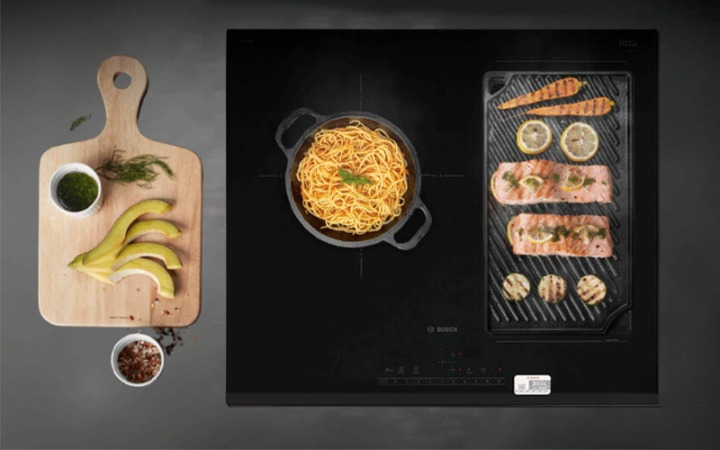 Trang bị vùng nấu đa dạng, linh hoạt