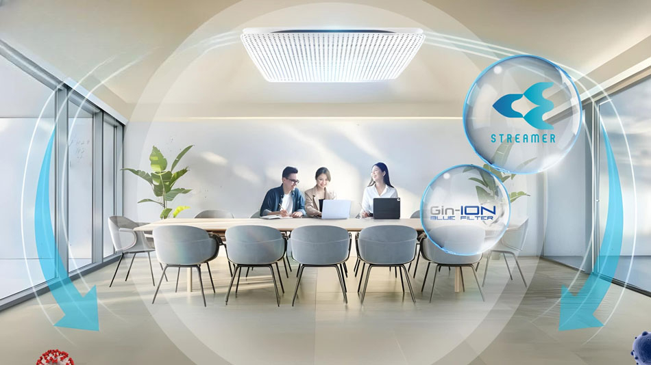 Điều hòa âm trần Daikin 1 chiều FCFG100AV1V/RZFC100AV19 an toàn và tốt cho sức khỏe