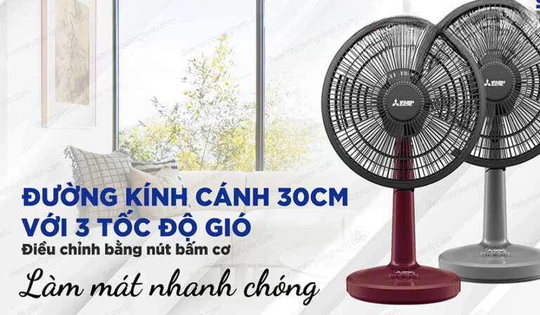 Hiệu suất làm mát ổn định với 3 tốc độ gió