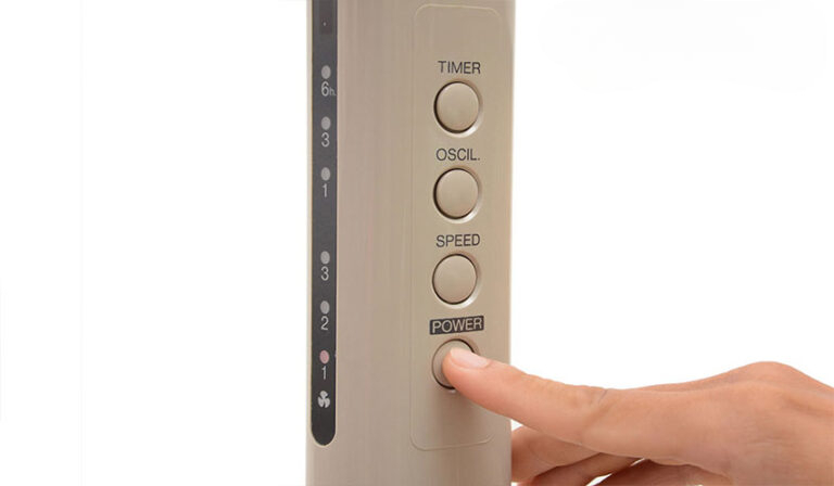 Quạt cây Panasonic F-409KBE có chức năng hẹn giờ Quạt cây Panasonic F-409KBE có chức năng hẹn giờ