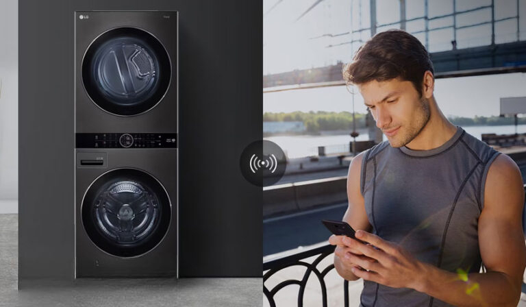 Lựa chọn tiêu dùng thông minh với tháp giặt sấy LG WashTower WT1410NHB Lựa chọn tiêu dùng thông minh với tháp giặt sấy LG WashTower WT1410NHB