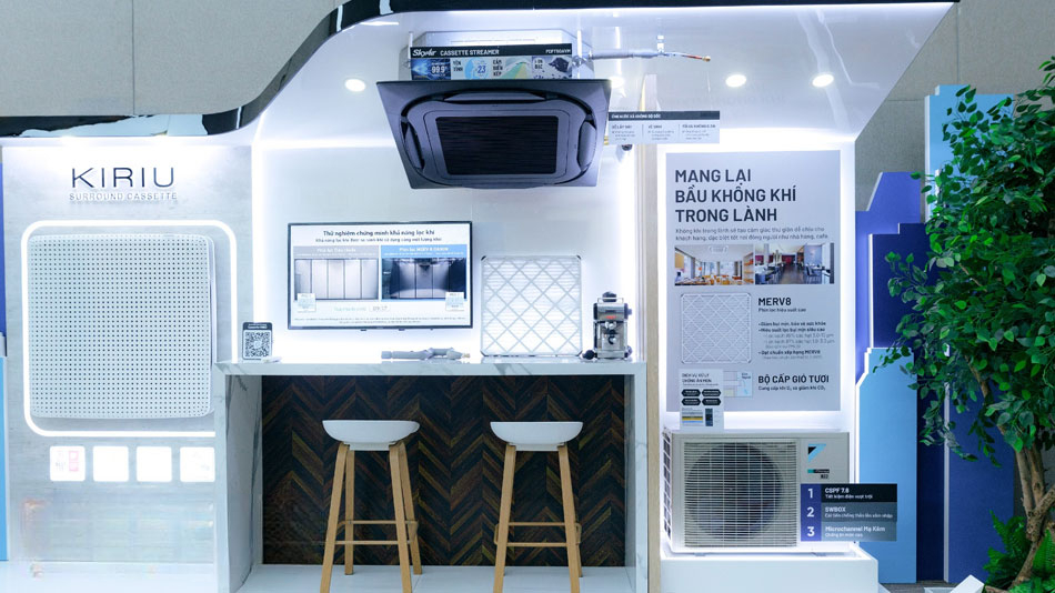 Daikin FCFC85DVM tạo ra luồng gió đa hướng thổi tròn 360 độ