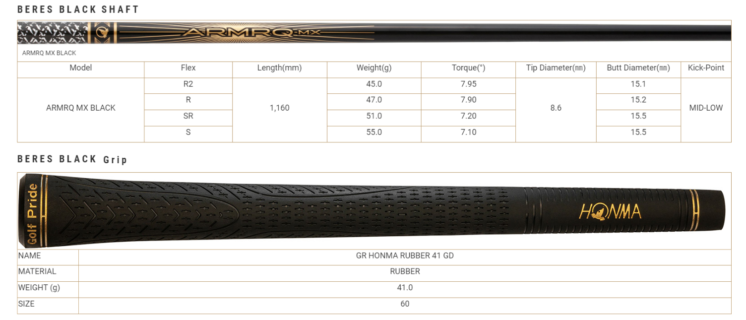 Honma Beres 08 Black
