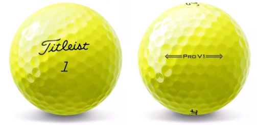 Bóng golf màu vàng