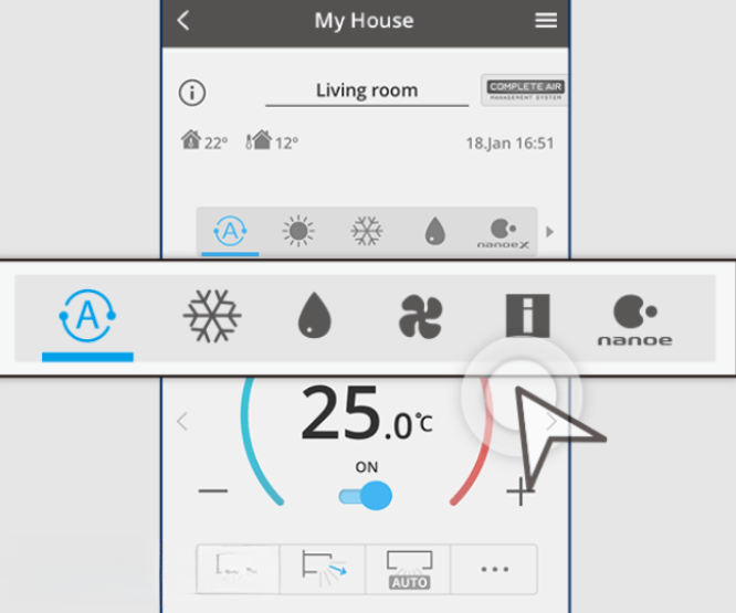 Cách chọn chế độ hoạt động