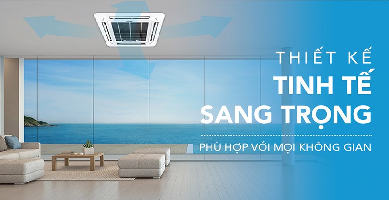 khả năng thổi gió của điều hòa âm trần LG