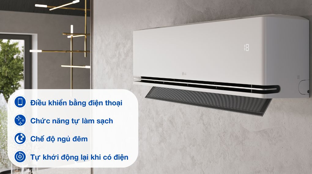 Điều hòa LG IDC12M1 12000 sở hữu nhiều tính năng ưu Việt