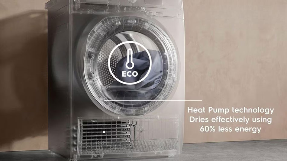 Ưu điểm hiện đại có trong máy sấy quần áo Electrolux heatpump EDH903R7SC
