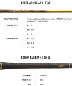 Gậy golf Driver Honma New Beres 07 4 Sao
