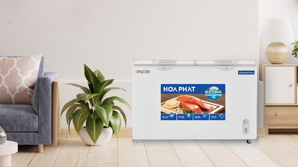 Tủ đông Hòa Phát Inverter 271 lít HPF BD8271 tiết kiệm điện Tủ đông Hòa Phát Inverter 271 lít HPF BD8271 tiết kiệm điện