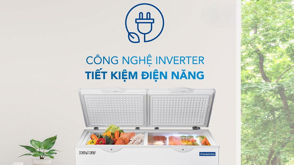công nghệ Inverter trên tủ đông Hòa Phát HPF BD8271 công nghệ Inverter trên tủ đông Hòa Phát HPF BD8271