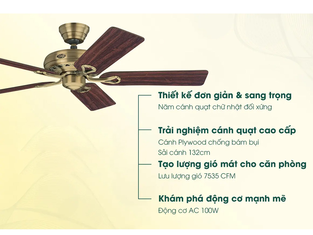 Quạt trần Hunter Savoy 24520