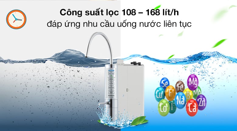 Máy lọc nước Ion kiềm Panasonic TK AB50 công suất lọc nước lớn