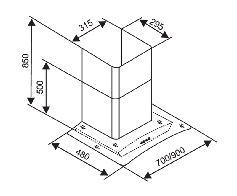 Top Máy Hút Mùi Âm Tủ 700mm Sang Trọng – Lựa Chọn Hoàn Hảo Cho Không Gian Bếp Gọn Gàng