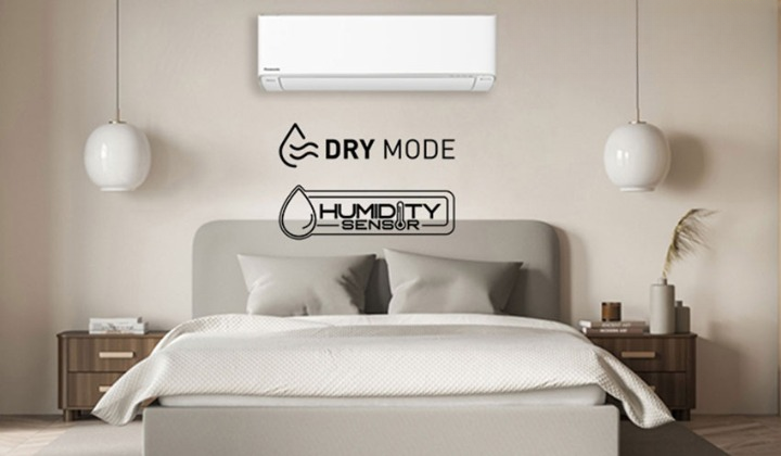 Điều hòa Panasonic 1 chiều 18000btu CS-U18BKH-8 có thể kiểm soát độ ẩm lý tưởng Điều hòa Panasonic 1 chiều 18000btu CS-U18BKH-8 có thể kiểm soát độ ẩm lý tưởng