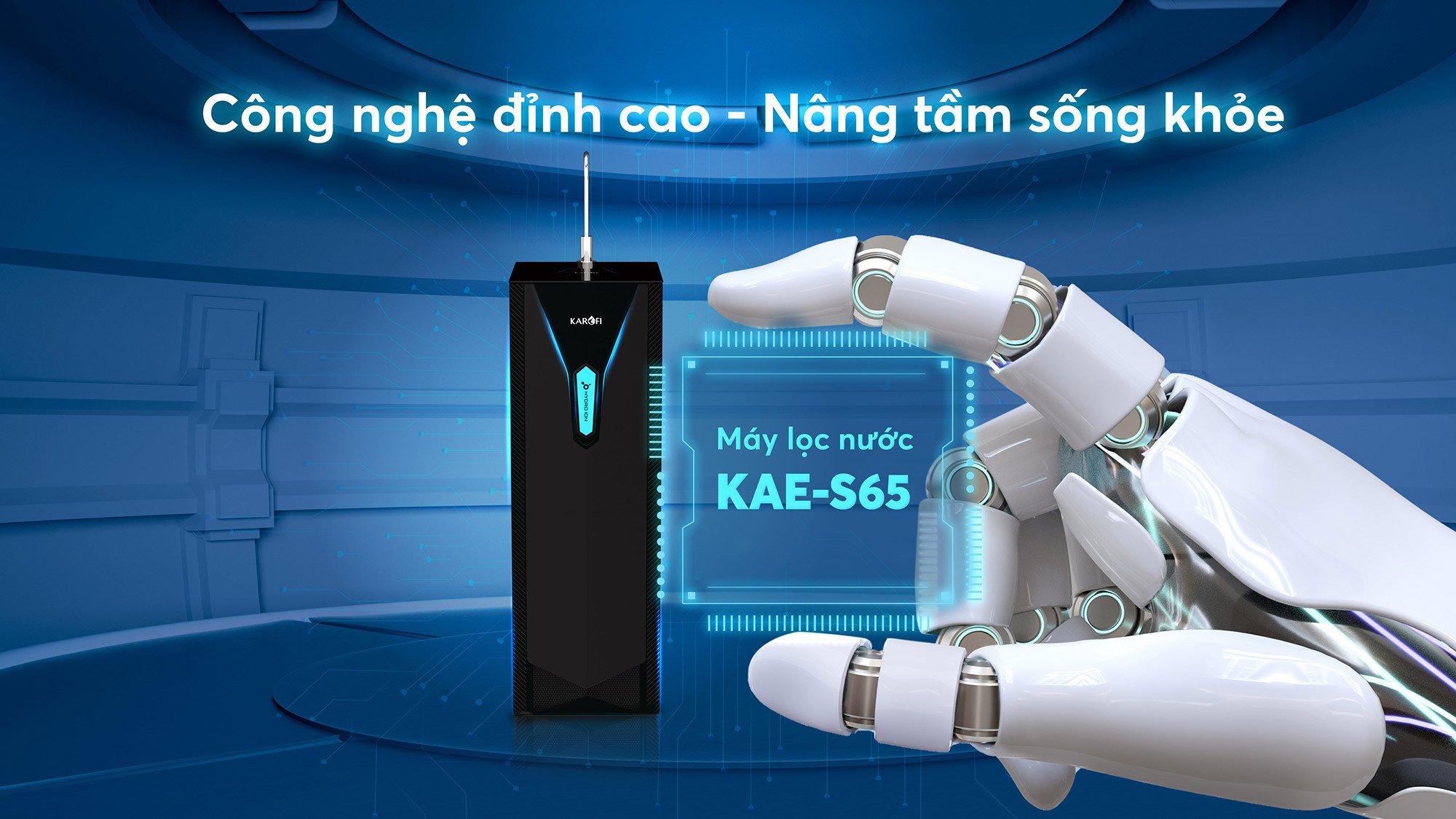 Máy lọc nước Hydro-ion kiềm Karofi KAE-S65 Máy lọc nước Hydro-ion kiềm Karofi KAE-S65
