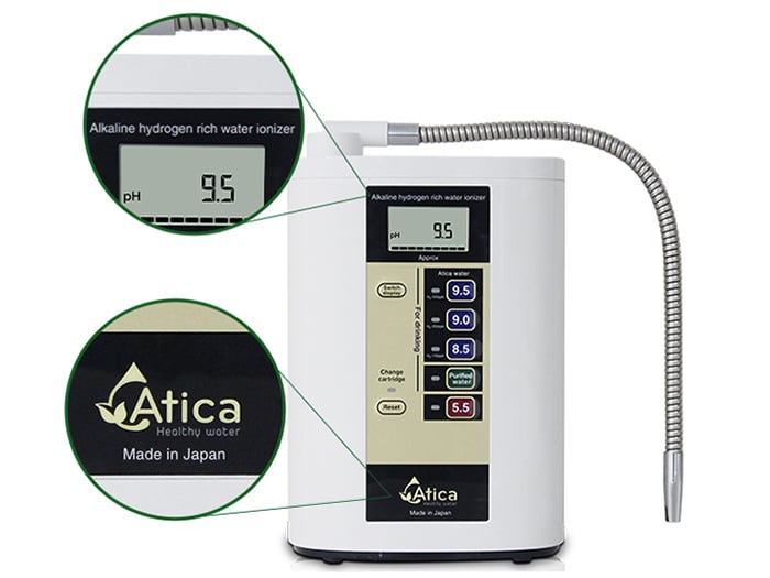 Máy lọc nước ion kiềm giàu Hydro Atica Maxell MHY-AWS5