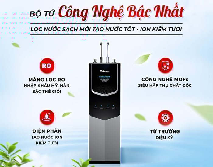 Máy lọc nước ion kiềm Maknao MN369