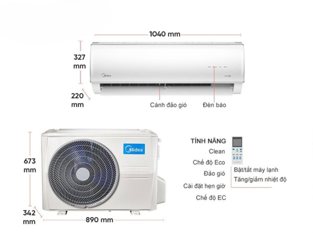 điều hòa Midea inverter 1 chiều 28000btu MAF-28CFN8