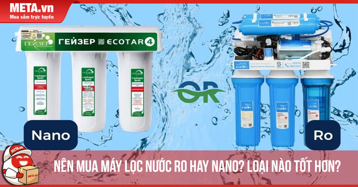 Nên mua máy lọc nước RO hay Nano? Loại nào tốt hơn? Cập nhật mới nhất 2025